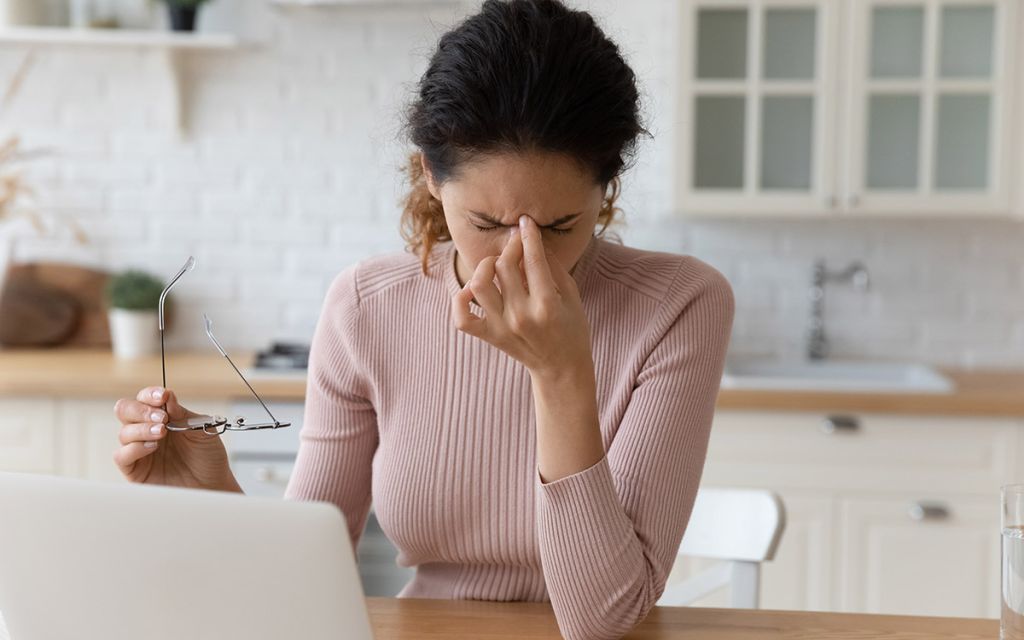 woman with astigmatism