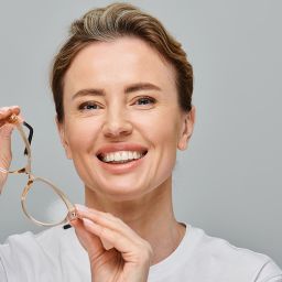 woman smiling