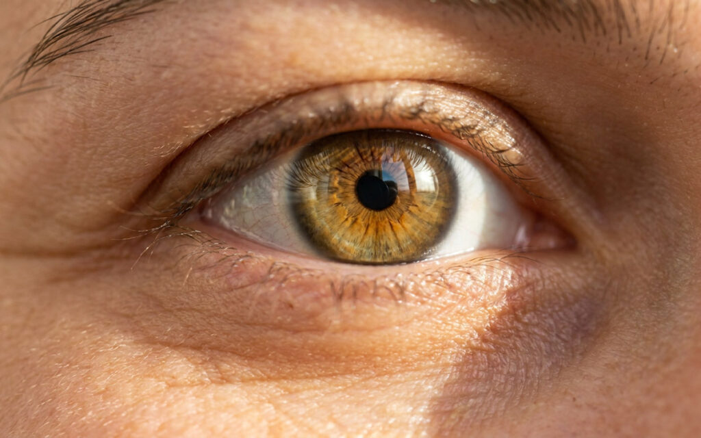 eye closeup view